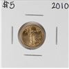 Image 1 : 2010 $5 American Gold Eagle Coin