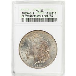 1885-O $1 Morgan Silver Dollar Coin ANACS MS63