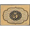 Image 2 : July 17, 1862 First Issue Five Cents Fractional Currency Note
