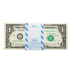 Pack of (100) Consecutive 2017 $1 Federal Reserve STAR Notes Richmond