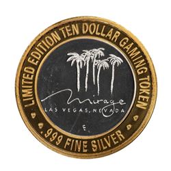 .999 Silver Mirage Las Vegas Nevada $10 Casino Limited Edition Gaming Token