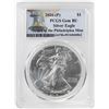 Image 1 : 2016-P $1 American Silver Eagle Coin PCGS Gem BU Struck at the Philadelphia Mint