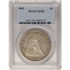 Image 1 : 1841 $1 Seated Liberty Silver Dollar Coin PCGS XF45