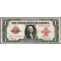 1923 $1 Legal Tender Note Red Seal