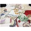 Image 1 : LOT OF LINENS, EMBROIDERED, CROCHET ETC.
