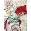 Image 2 : LOT OF LINENS, EMBROIDERED, CROCHET ETC.