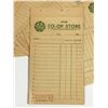 Image 2 : 1950s CO-OP CARBON INVOICE PAGES UNUSED