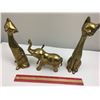 Image 1 : BRASS LOT CATS ELEPHANT