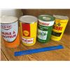 Image 7 : LOT OF 4 VARIOUS 1 QUART OIL CANS FULL