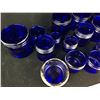 Image 2 : LOT OF COLBALT BLUE JARS