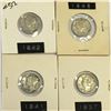 Image 2 : Lot of 4 USA SILVER MERCURY DIMES 1937 1941 1942 1945