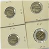 Image 2 : Lot of 4 USA SILVER MERCURY DIMES 1939 1942 1944 1945