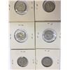 Image 2 : Lot of 6 USA SILVER DIMES 1946 1950 1952 1954 1957 1958