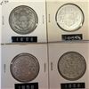 LOT OF 4 CANADA SILVER 50 CENT PIECES 1956 1957 1958 1959
