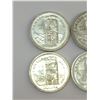 Image 2 : LOT OF 6 1958 BRITISH COLUMBIA CANADA SILVER DOLLARS