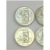 Image 3 : LOT OF 6 1958 BRITISH COLUMBIA CANADA SILVER DOLLARS
