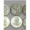 Image 4 : LOT OF 6 1958 BRITISH COLUMBIA CANADA SILVER DOLLARS