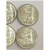 Image 6 : LOT OF 6 1958 BRITISH COLUMBIA CANADA SILVER DOLLARS