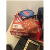 Image 5 : LOT OF BOARD GAMES CARDS SHUFFLER DICE ETC