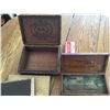 Image 4 : MISC LOT WOOL CARDERS BOODEN BOXES PENCIL BOX