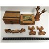 Image 1 : LOT OF WOODEN ITEMS BOXES CARS ETC
