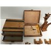 Image 4 : LOT OF WOODEN ITEMS BOXES CARS ETC
