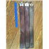 Image 1 : LOT OF 3 ANTIQUE LEATHER SHAVING STROPS