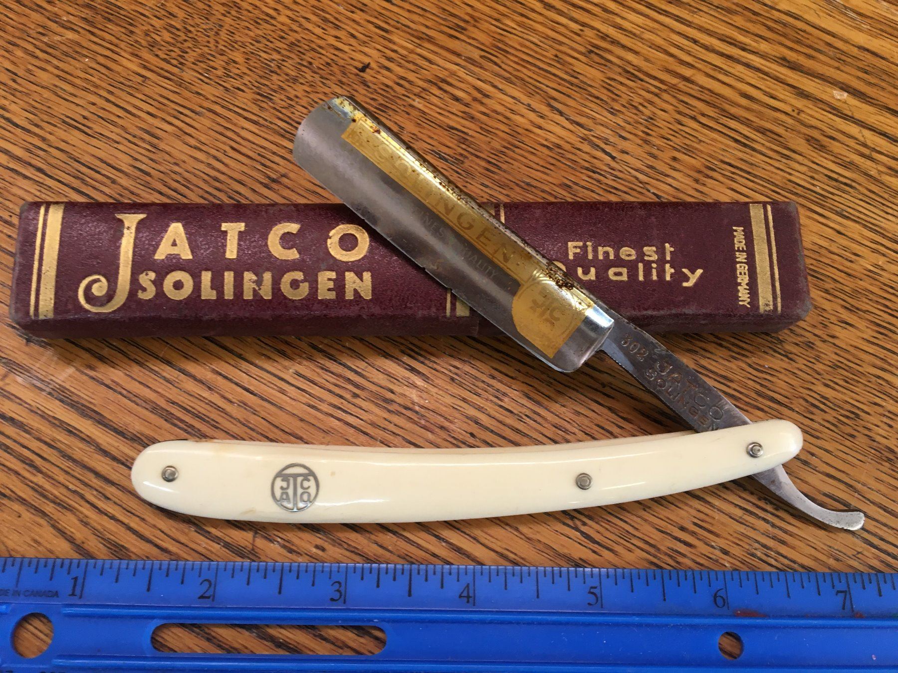 JATCO SOLINGEN STRAIGHT RAZOR AND BOX