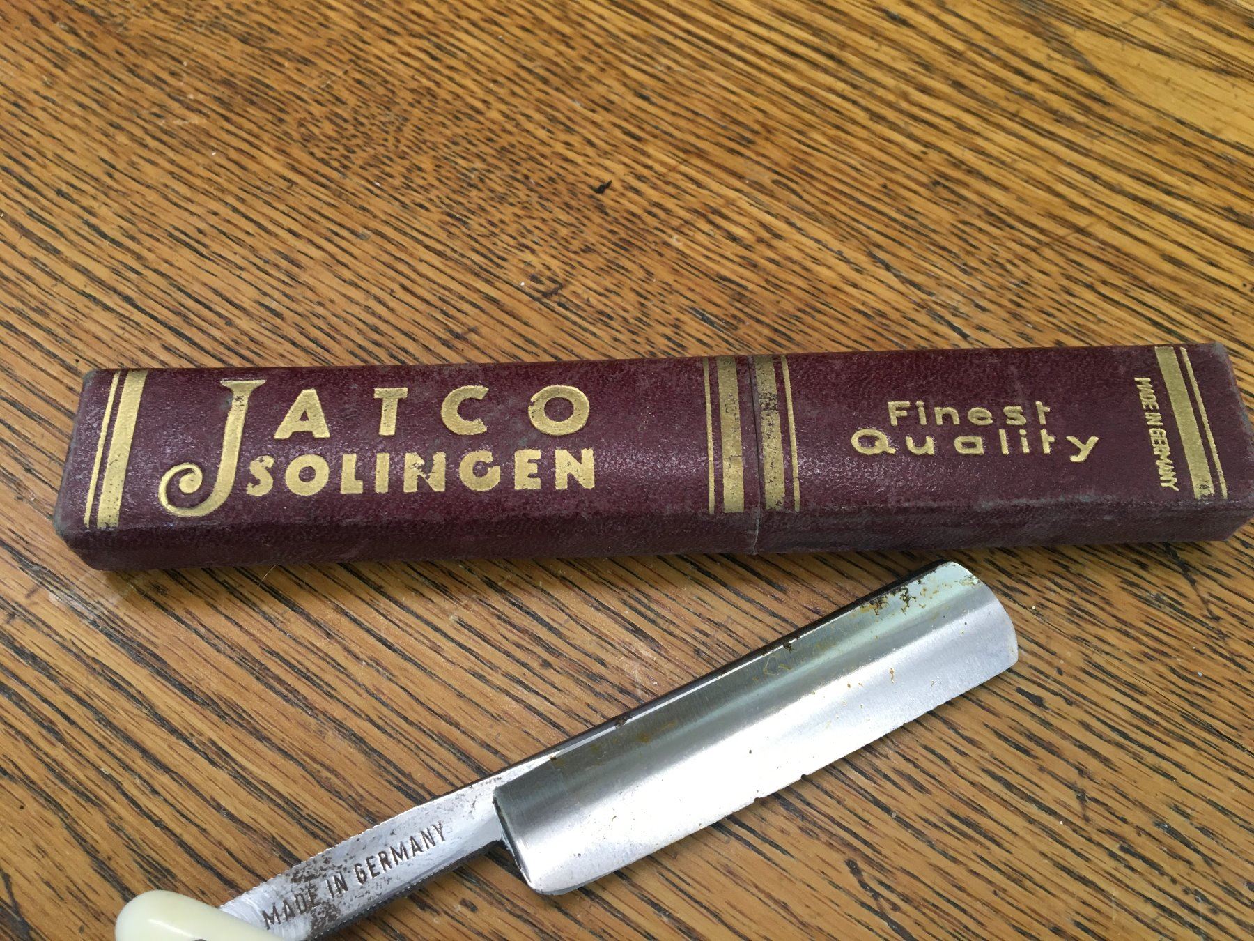 JATCO SOLINGEN STRAIGHT RAZOR AND BOX