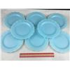 Image 1 : LOT OF 8 VINTAGE PYREX DELPHITE 9 3/8" PLATES