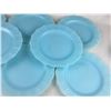 Image 3 : LOT OF 8 VINTAGE PYREX DELPHITE 9 3/8" PLATES
