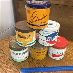 LOT OF TOBACCO TINS