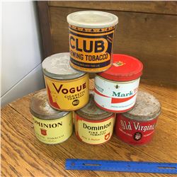 LOT OF TOBACCO TINS