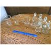 Image 1 : LOT OF SCIENTIFIC MEASURING CUPS BOTTLE AND GLASS TOPS