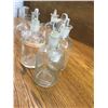 Image 6 : LOT OF SCIENTIFIC MEASURING CUPS BOTTLE AND GLASS TOPS