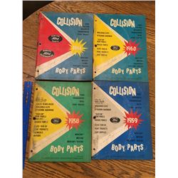 LATE 50S EARLY 60s FORD BODY PARTS MANUALS