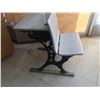 Image 2 : ANTIQUE CAST IRON SCHOOL DESK