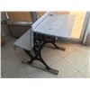 Image 7 : ANTIQUE CAST IRON SCHOOL DESK