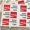 Image 2 : LOT OF 6 NOS VINTAGE COCA-COLA RETAIL CARDBOARD DISPLAY INSERTS 24" x 11"