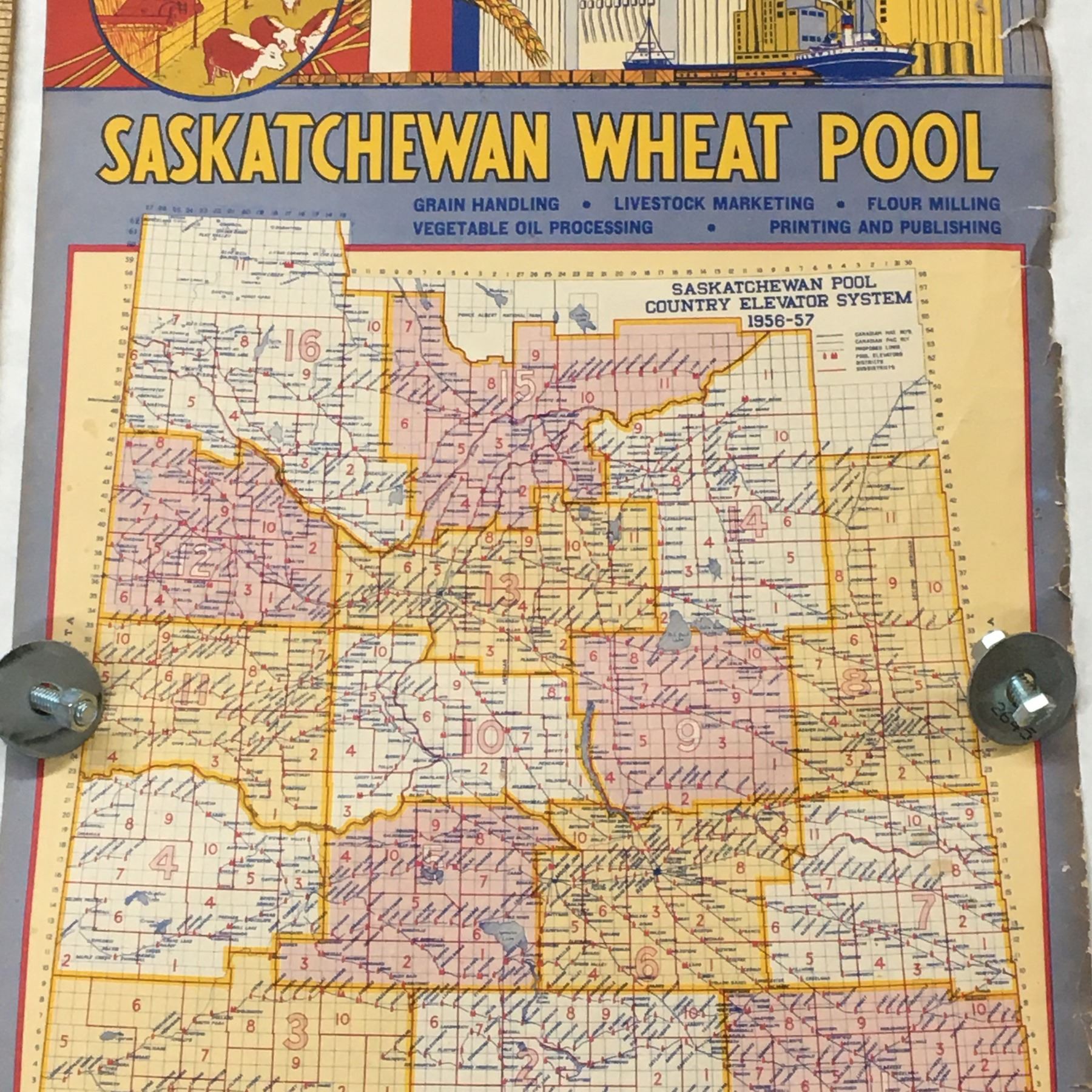 1956 SASKATCHEWAN WHEAT POOL CALENDAR 1956-saskatchewan-wheat-pool-calendar