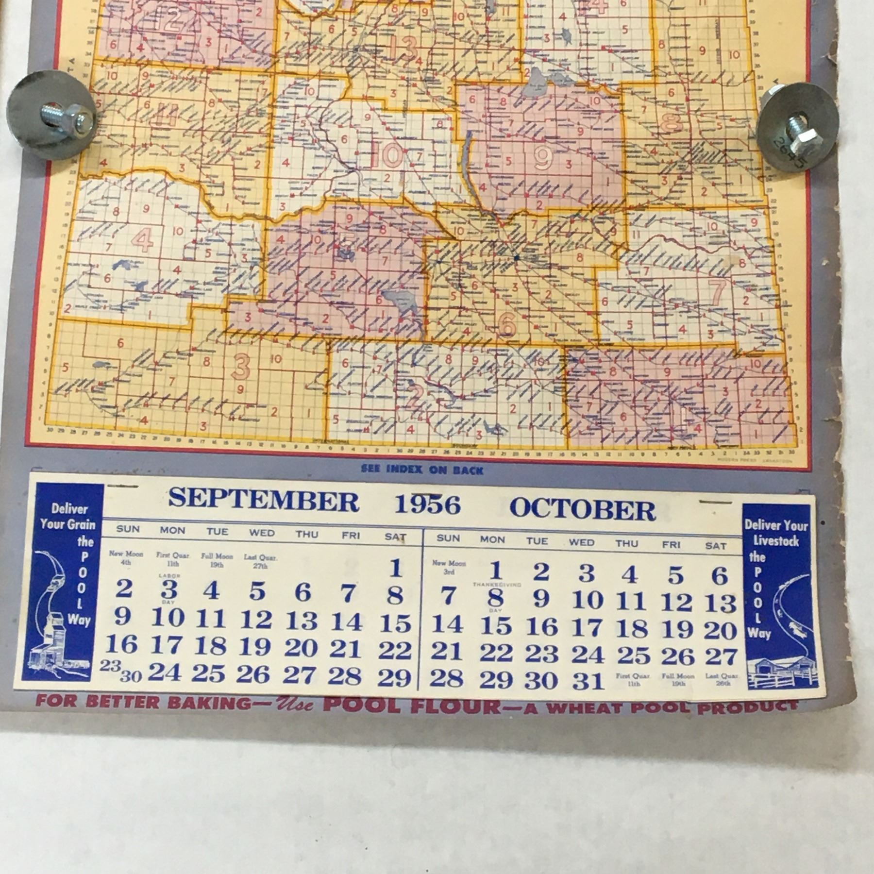1956 SASKATCHEWAN WHEAT POOL CALENDAR 1956-saskatchewan-wheat-pool-calendar