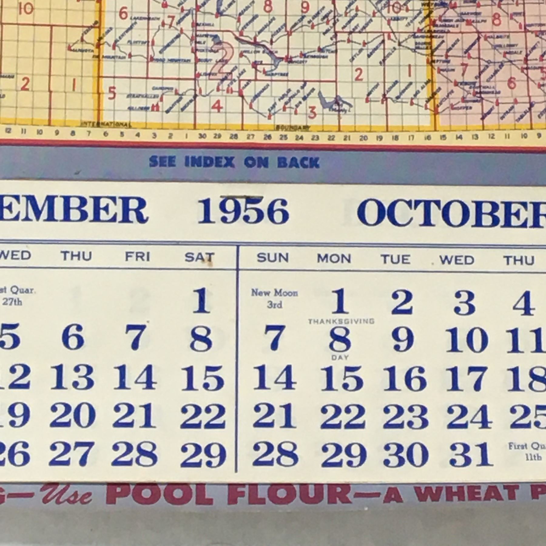 1956 SASKATCHEWAN WHEAT POOL CALENDAR Schmalz Auctions