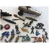 Image 6 : LOT OF ANTIQUE AND VINTAGE TIN AND LEAD TOYS WHISTLES SOLDIERS ETC