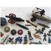 Image 7 : LOT OF ANTIQUE AND VINTAGE TIN AND LEAD TOYS WHISTLES SOLDIERS ETC