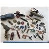Image 9 : LOT OF ANTIQUE AND VINTAGE TIN AND LEAD TOYS WHISTLES SOLDIERS ETC