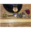 Image 1 : LEGION AND MILITARY PIN AND CAP LOT