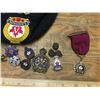 Image 2 : LEGION AND MILITARY PIN AND CAP LOT
