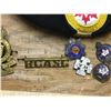 Image 5 : LEGION AND MILITARY PIN AND CAP LOT