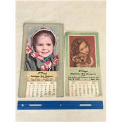 LOT OF 2 1960s REGINA SASK ADVERTISING CALENDARS