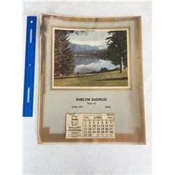 1951 STAR CITY SASK ADVERTISING CALENDAR